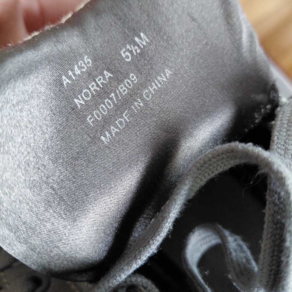 Coach Norra olive gray logo print high top sneakers Womens 5.5 - Picture 8 of 9